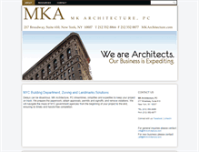 Tablet Screenshot of mkarchitecture.com